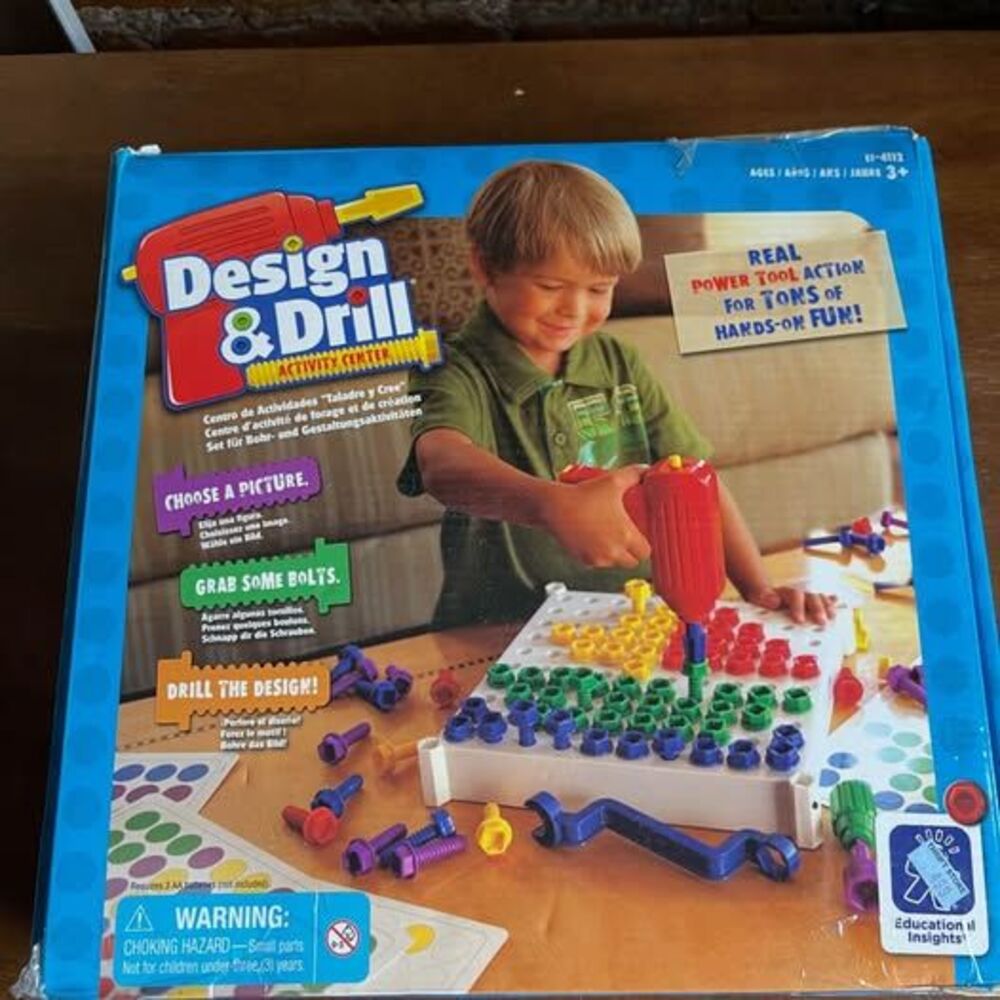 Design & Drill Activity Center PowerTools AGES 3+ Fun & Educational Insights